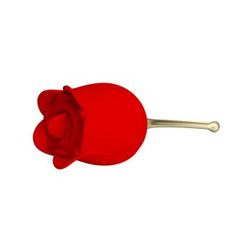 Clitoris Vibrator met Likstimulator - Goud/Rood