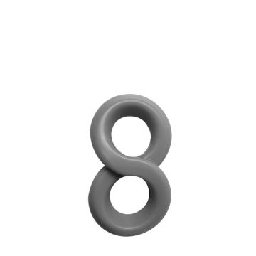 Cockring in 8-Vorm - Grijs