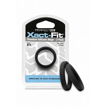Cockringen Xact-Fit #11 2-Pack - Zwart