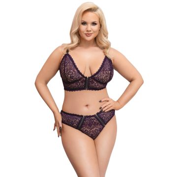 Cottelli Bralette en Slip - Paars