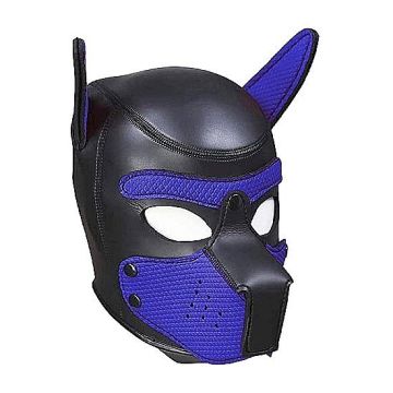Neopreen Masker Puppy Play - Blauw