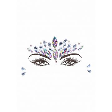 Dazzling Crowned Face Bling Sticker