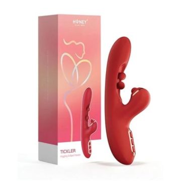 HoneyPlayBox Tapping Vibrator Tickler - Rood