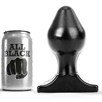 All Black René Butt Plug - 8 cm