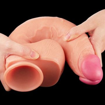 Dildo met Dubbele Siliconen laag - Noah