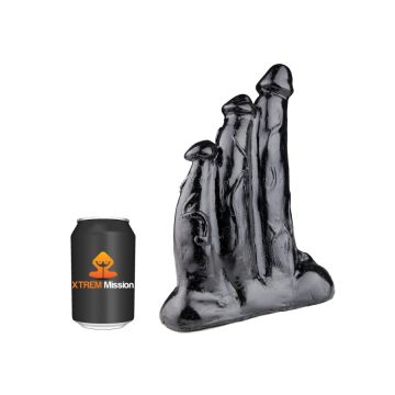 Dildo Triple Mission - Zwart