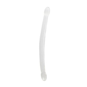 Dubbele Dildo Kristalhelder - Transparant