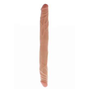 Dubbele Dildo met Realistische Look - Huidskleur