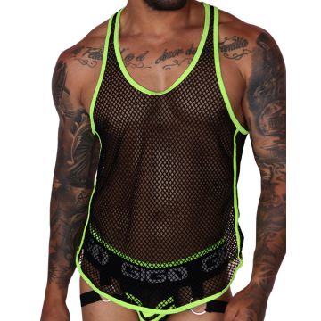 GIGO Net Tanktop Boox - Geel
