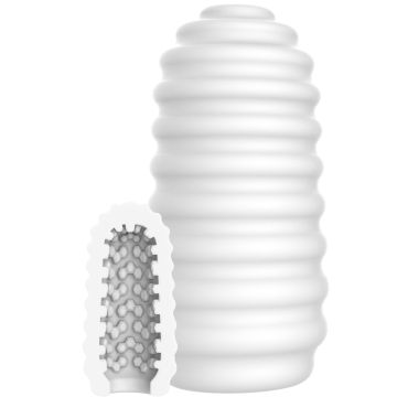 Masturbator ToyJoy Hero Medium Ribbels - Wit