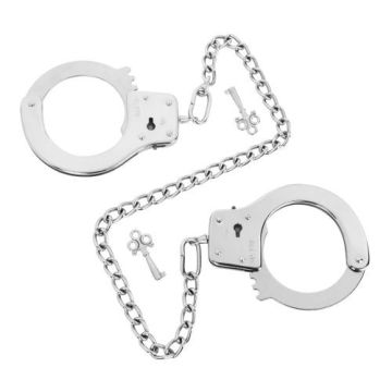 Bedroom Fantasies Metalen Handboeien met Ketting - Zilver
