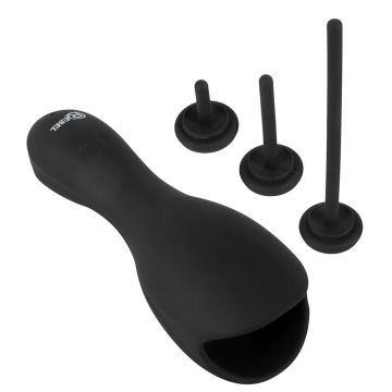 Eikel Masturbator met Opzetbare Dilator Set