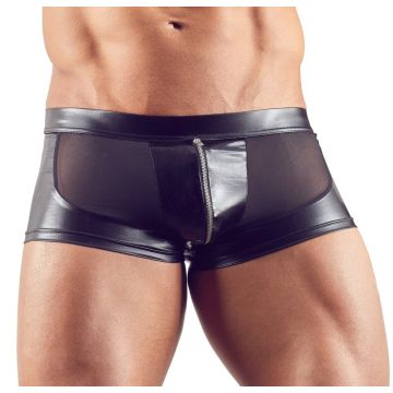 Transparante Boxer met Wetlook en Rits
