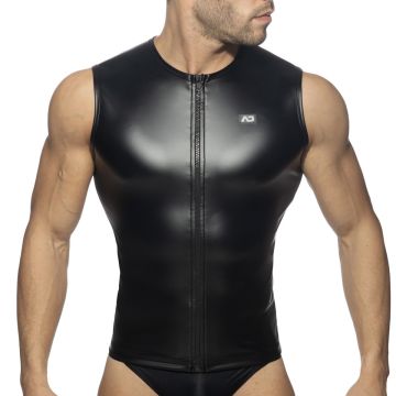 Fetish Rubberen Heren Shirt - Zwart