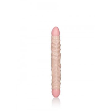 Geaderde Dubbele Dildo - Ivory Duo - 30 cm
