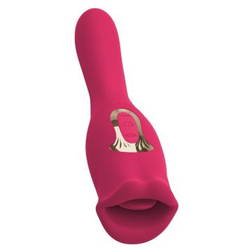 Dubbele Vibrator Oral Fun - Rood