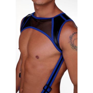 GIGO Fetish Harnas - Blauw