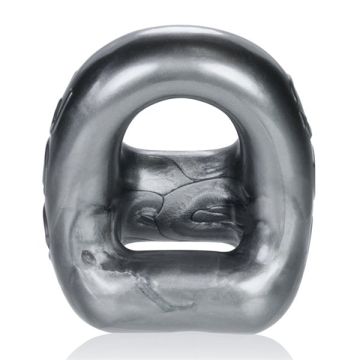 Cock Ring And Ball Sling - Steel-grijze-cockring-en-ballsling-los.jpg