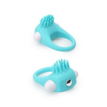 Groene Stimulerende Cockring met 1-Speed Bullet