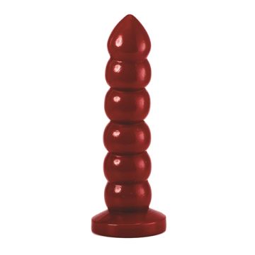 Grote  Geribbelde Dildo - WAD Beyonder - Rood