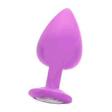 Siliconen Plug met Siersteen 