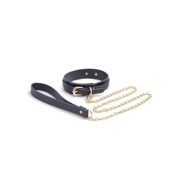 Halsband met Ketting Bondage Couture - Blauw*
