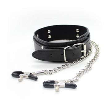 Halsband met Tepelklemmen