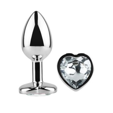 Hartvormige Buttplug Scarlet Wit L