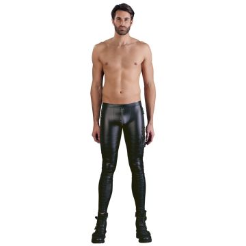 Heren  Broek Biker Look - Zwart