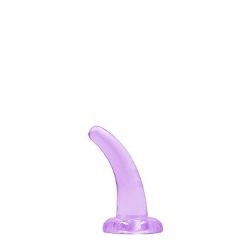 Kristalheldere Dildo 11,5 cm - Paars