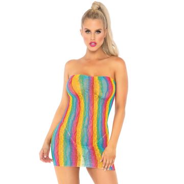 Leg Avenue Festival Jurkje - Regenboog Luipaard Motief