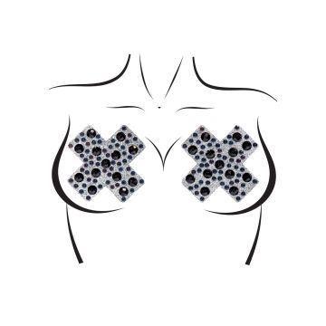 Leg Avenue X Factor Nipple Jewels Sticker - Zwart