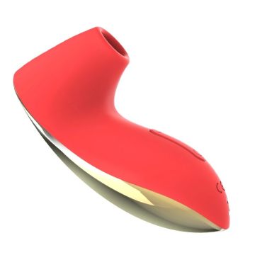Clitoris Stimulator Hot Kiss - Rood (OP=OP)-leten-sucking-massager-liggend-1.jpg