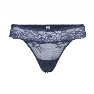LingaDore Daily Lace String - Navy