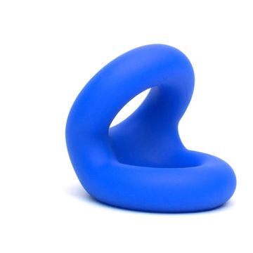 Liquid Silicone Rugby Ring - Blauw