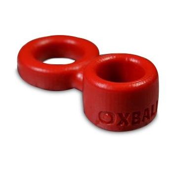 Lowball Cockring En Ballstretcher - Rood