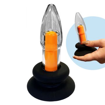Vibrerende Glazen Buttplug X-Men 10 Speeds