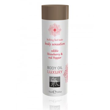 Luxe Eetbare Body Olie - Strawberry