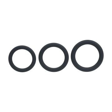 Silicone Cockring Set van 3 L/XL/XXL - Zwart-lvl01-0007blk-silicone-cockring-set-van-3-l-xl-xxl-zwart-3.jpg