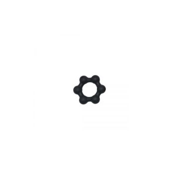 Silicone Cockring met 6 Stalen Kogels S - Kiotos