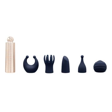 Pillow Talk 6 Mini Massers Set - Rosé Goud/Blauw