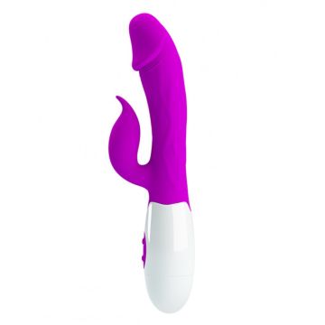 Rabbit Vibrator Peter met Dubbele Motor - Paars