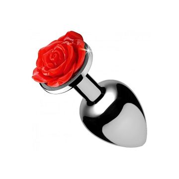 Red Rose Anal Plug S - Rood