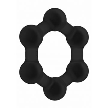 Rekbare Cockring met Gewicht No. 83 - Zwart