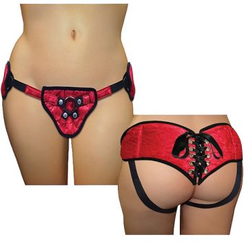 One Size Rood Korset Strap-On