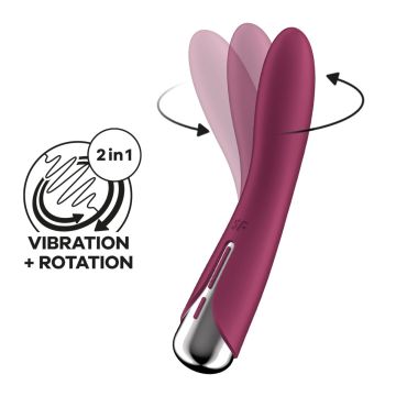 Satisfyer Spinning Vibe 1 Roterende G-Spot Vibrator - Rood