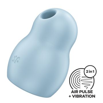 Satisfyer Pro To Go 1 Luchtdruk Vibrator - Licht Blauw