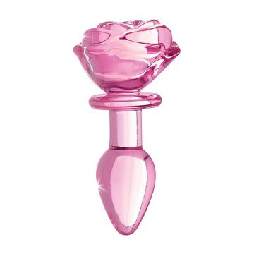 Glazen Buttplug Roze - Small