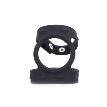 Siliconen Bal en Penis Ring - Zwart-siliconen-bal-en-penis-ring-zwart-los_1.jpg