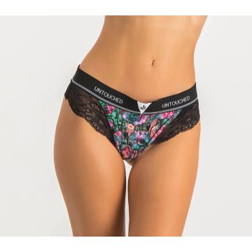 Funky Flowers String Met Kant - Multi